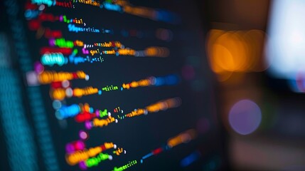 programming and code development abstract bright wallpaper