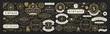 © provectors - Vintage typographic decorative ornament design elements set vector illustration