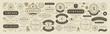 © provectors - Vintage typographic decorative ornament design elements set vector illustration