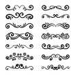 © DesignToonsy - Decorative swirls and text dividers collection. Wedding ornamental design elements