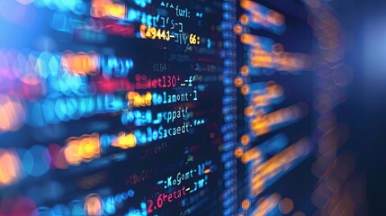 programming and code development abstract bright wallpaper