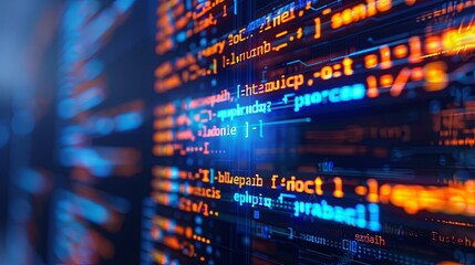 programming and code development abstract bright wallpaper