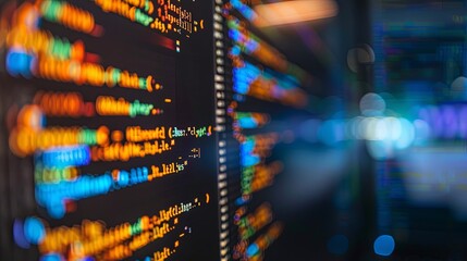 programming and code development abstract bright wallpaper