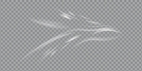 Wall Mural - stream of fresh wind png. imitation of the exit of cold air from the air conditioner. cold winter wi