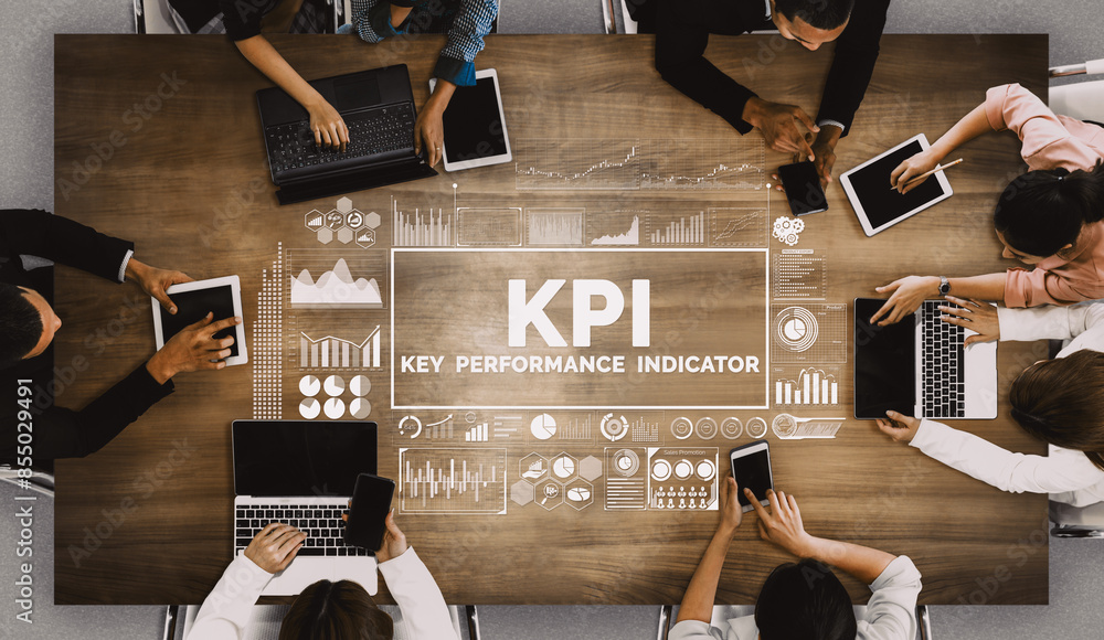 KPI Key Performance Indicator for Business Concept - Modern graphic ...