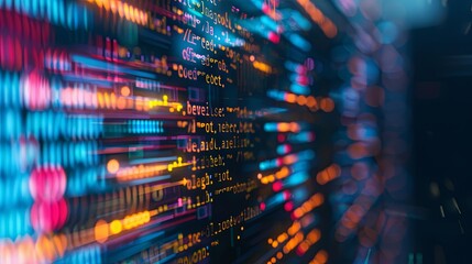 programming and code development abstract bright wallpaper