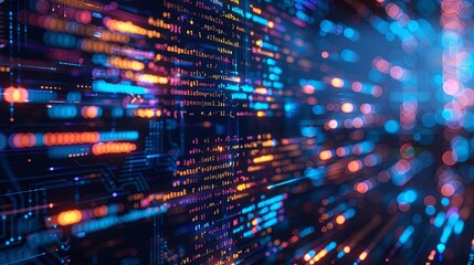 programming and code development abstract bright wallpaper