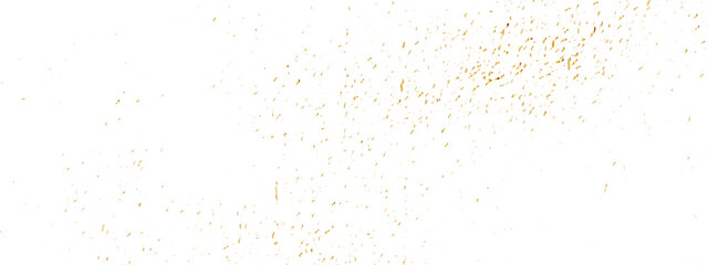 Wall Mural - Golden glitter confetti falling down on transparent background. Vector illustration.