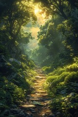 Canvas Print - earth forest concept