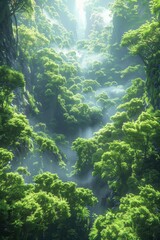 Wall Mural - earth forest concept