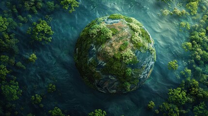 Wall Mural - earth forest concept