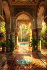 Wall Mural - Luxurious Arabian Palace Interior