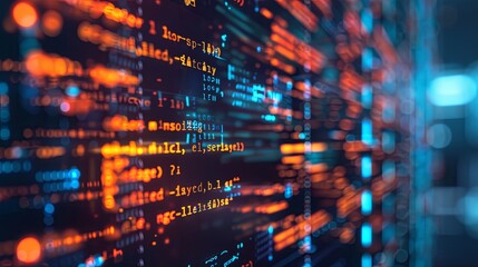 programming and code development abstract bright wallpaper