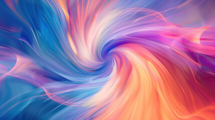 Wall Mural - Abstract colorful background with waves, colorful light wallpaper design illustration fractal color art pattern texture rainbow swirl backdrop decoration