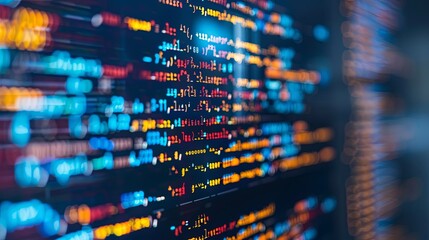 programming and code development abstract bright wallpaper
