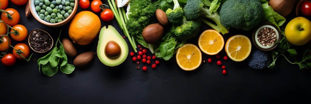 plant - based diets a colorful assortment of fruits and vegetables, including broccoli, avocado, and tomatoes, arranged in a white bowl