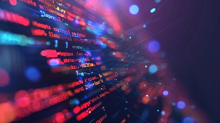 programming and code development abstract bright wallpaper
