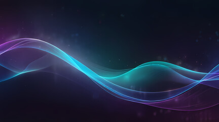 Wall Mural - Abstract light background with soft, flowing waves of blue and purple light