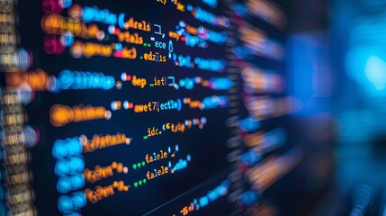 programming and code development abstract bright wallpaper