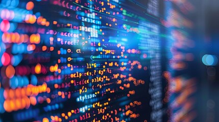 programming and code development abstract bright wallpaper