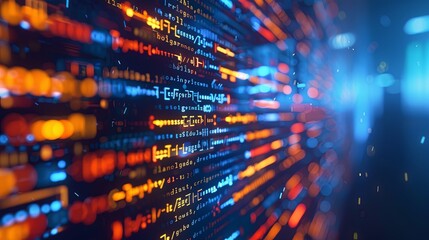 programming and code development abstract bright wallpaper