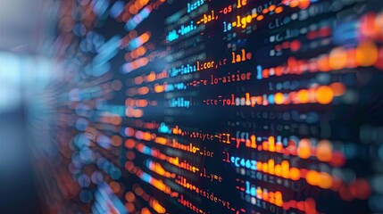 programming and code development abstract bright wallpaper