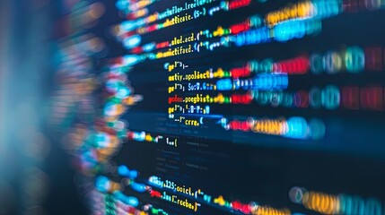 programming and code development abstract bright wallpaper