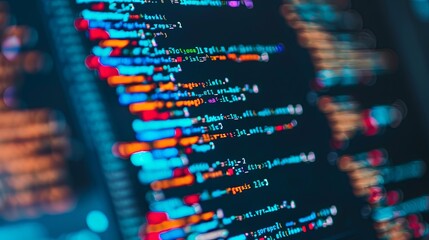 programming and code development abstract bright wallpaper