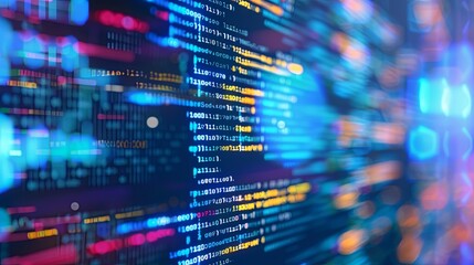programming and code development abstract bright wallpaper