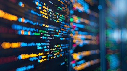 programming and code development abstract bright wallpaper