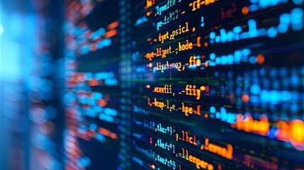 programming and code development abstract bright wallpaper
