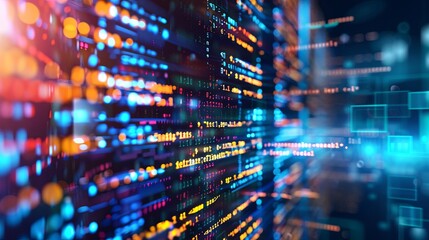programming and code development abstract bright wallpaper