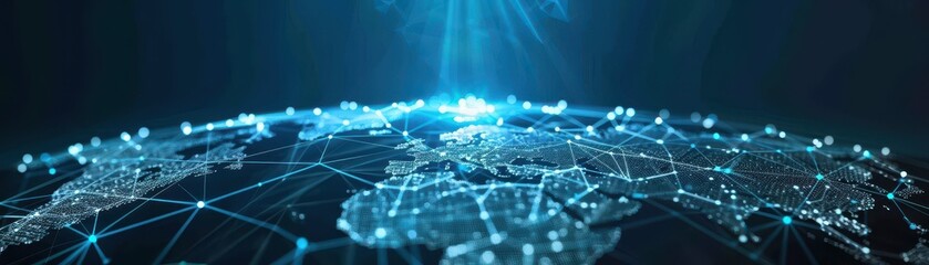 Global network, Abstract data background