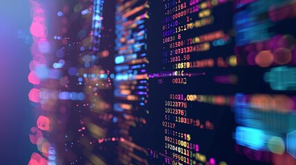 programming and code development abstract bright wallpaper