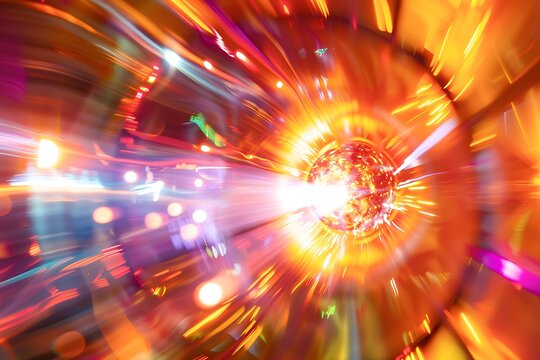 A quantum fusion reaction unleashing a controlled explosion of light