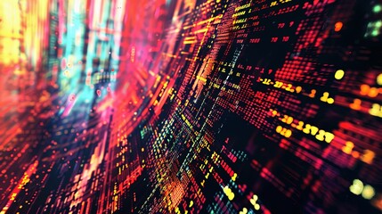 programming and code development abstract bright wallpaper