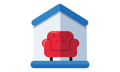 Wall Mural - Sofa icon vector. sofa sign and symbol. furniture icon