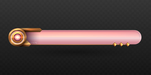 Wall Mural - Abstract Rose Gold Lower Third Banner for Video Broadcast Screen Presentation Titles