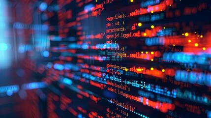 programming and code development abstract bright wallpaper