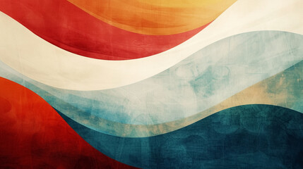 Wall Mural - abstract colorful background with wave