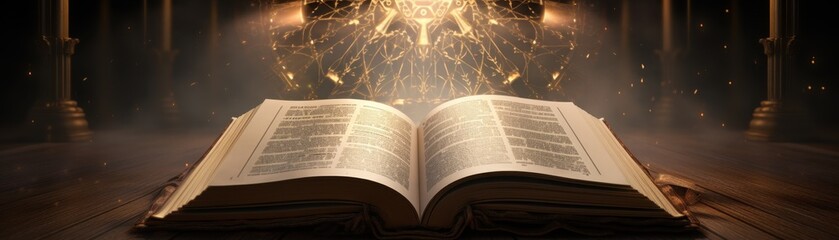 Wall Mural - Holy quran with rays