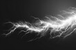 © Ева Поликарпова - A single lightning bolt in black and white, providing a striking visual effect