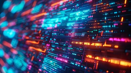 programming and code development abstract bright wallpaper