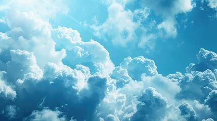 Wall Mural - Background of a sky that is blue and overcast