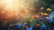 © Bekode - Bright sunlight shining on vibrant flower field