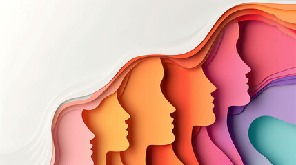 Wall Mural - This is an illustration of a group of diverse women.