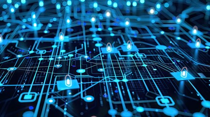 Cyber ​​security and data protection, internet network security