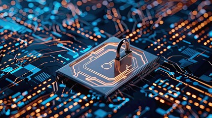 Cyber ​​security and data protection, internet network security