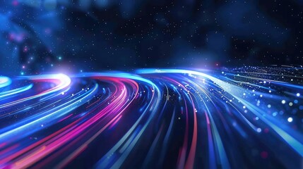 future technology line background and light effect