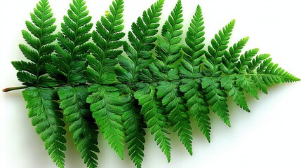 Wall Mural -   A close-up of a green leafy plant against a white background and white wall in the background